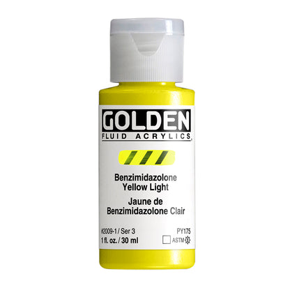 GOLDEN FLUID ACRYLIC Benzimidazolone Yellow Light