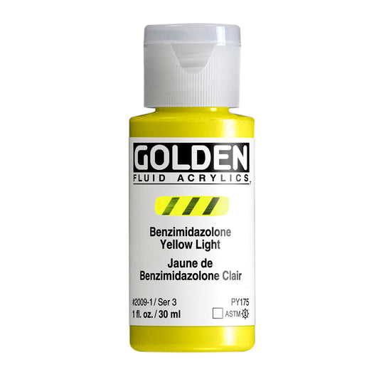 GOLDEN FLUID ACRYLIC Benzimidazolone Yellow Light