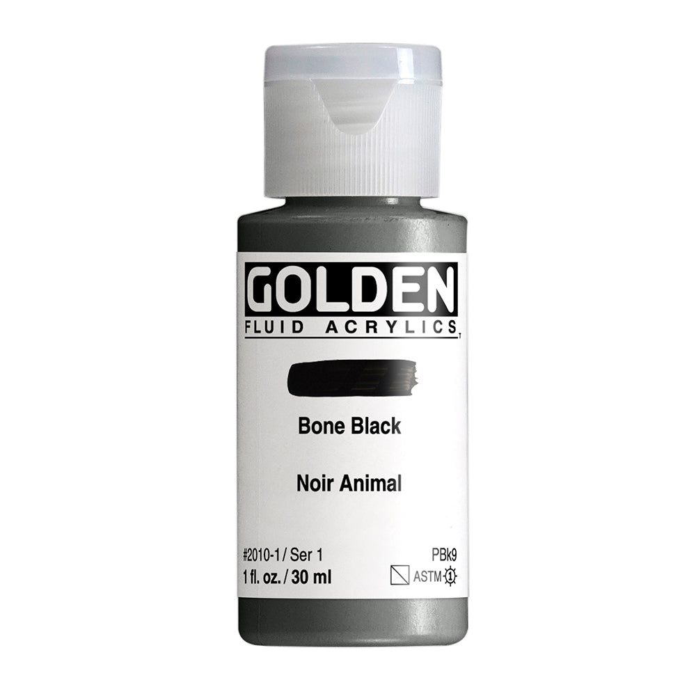 GOLDEN FLUID ACRYLIC Bone Black
