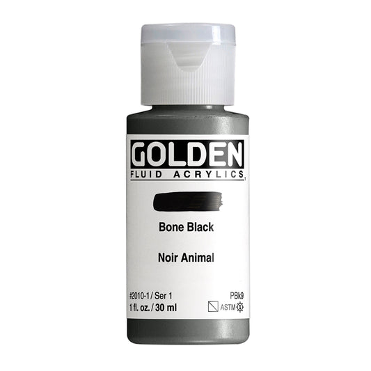 GOLDEN FLUID ACRYLIC Bone Black