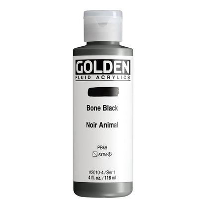 GOLDEN FLUID ACRYLIC Fl. Bone Black