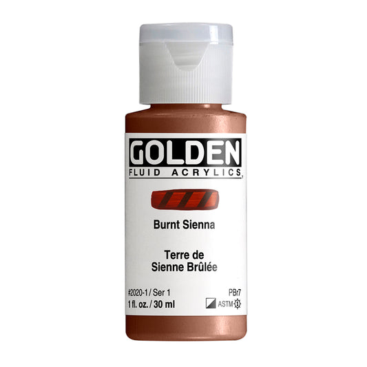 GOLDEN FLUID ACRYLIC Burnt Sienna