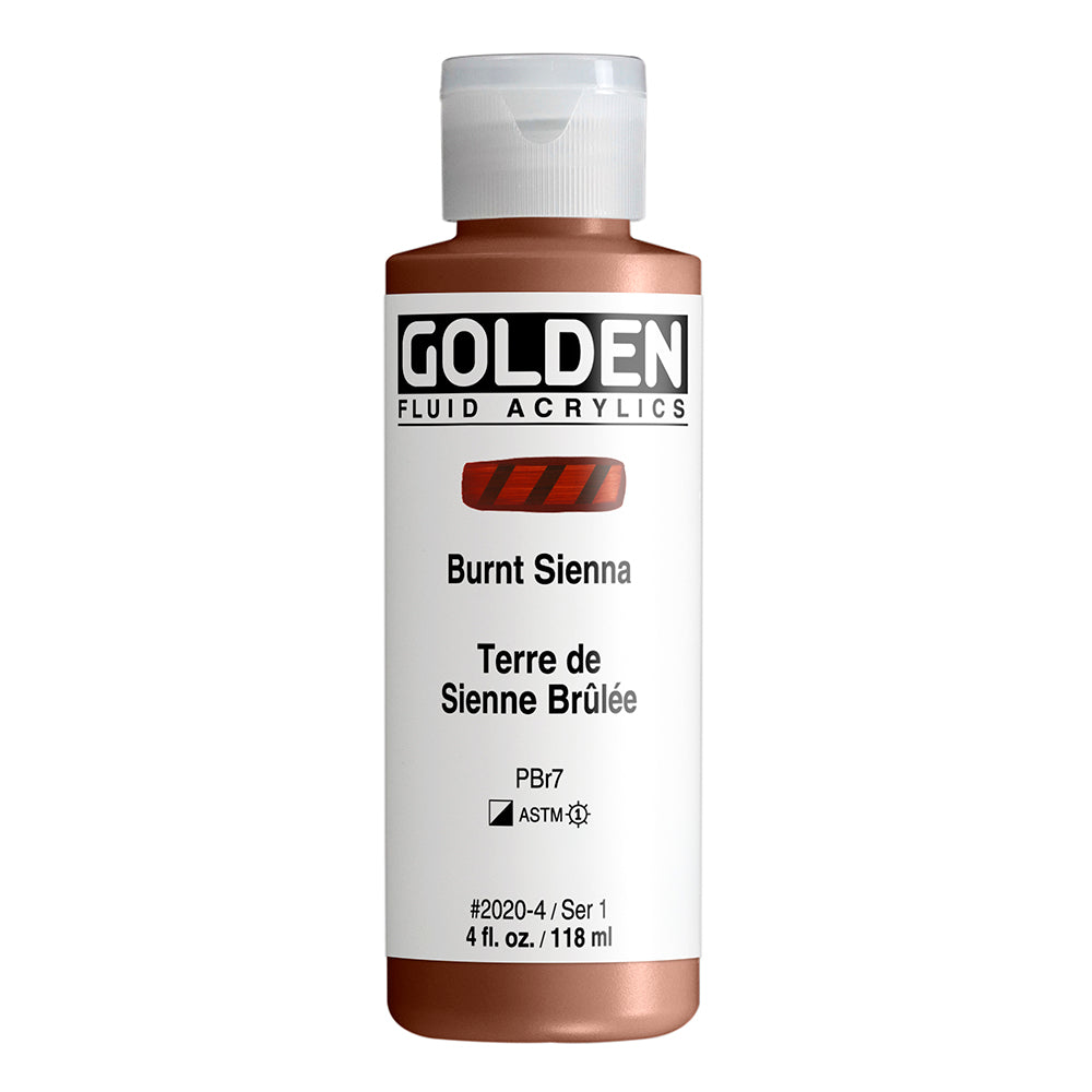 GOLDEN FLUID ACRYLIC Fl. Burnt Sienna