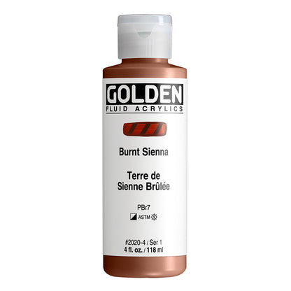 GOLDEN FLUID ACRYLIC Fl. Burnt Sienna