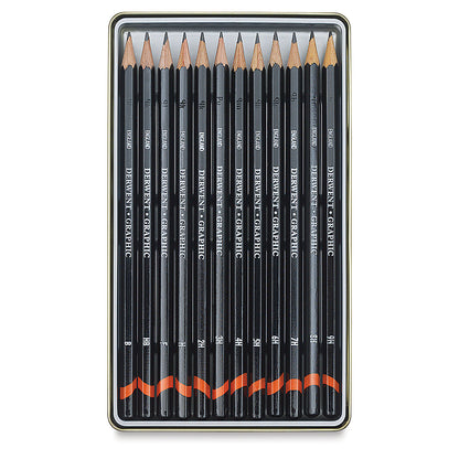 DWT GRAPHIC TECHNICAL PENCIL 12 COL TIN HARD