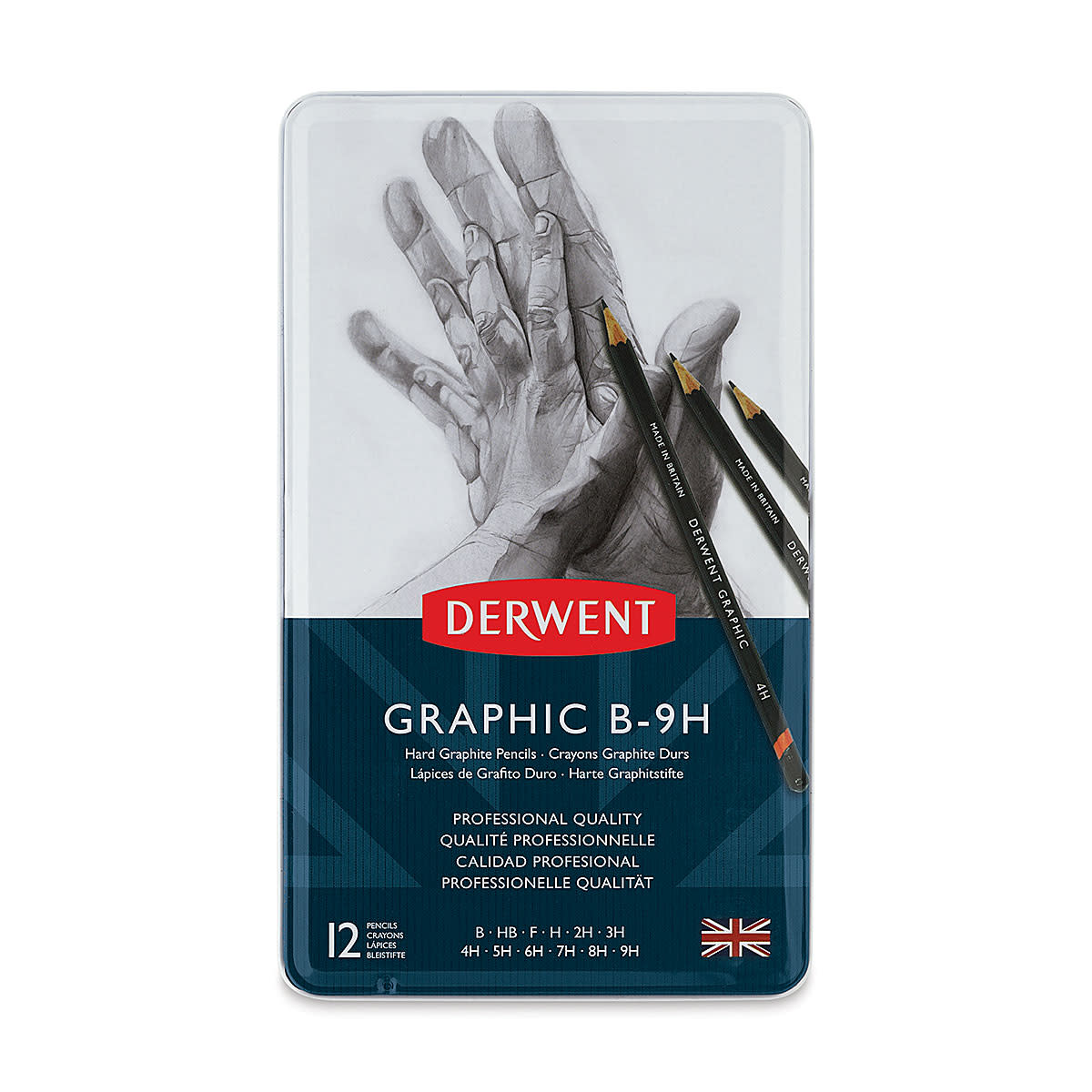 DWT GRAPHIC TECHNICAL PENCIL 12 COL TIN HARD