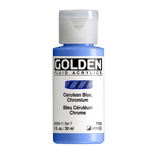 GOLDEN FLUID ACRYLIC Cerulean Blue Deep