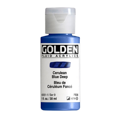 GOLDEN FLUID ACRYLIC Cerulean Blue, Chromium