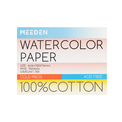 MEEDEN Watercolor Paper Pad 20 Sheets Cold Pressed