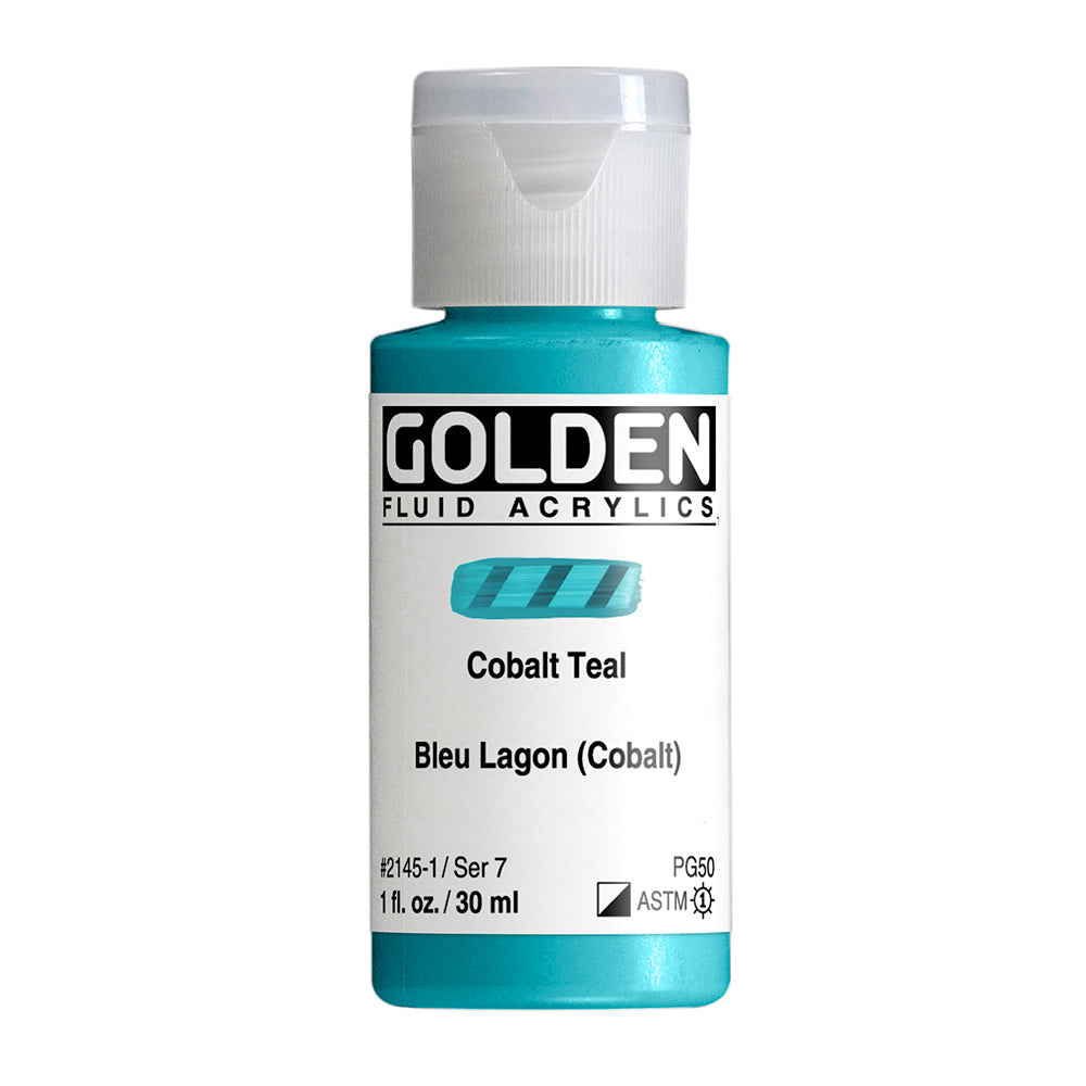 GOLDEN FLUID ACRYLIC Cobalt Teal