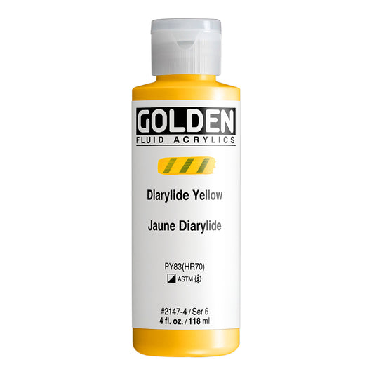 GOLDEN FLUID ACRYLIC Fl. Diarylide Yellow