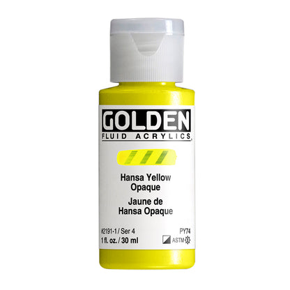 GOLDEN FLUID ACRYLIC Hansa Yellow Opaque
