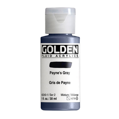 GOLDEN FLUID ACRYLIC Payne's Gray