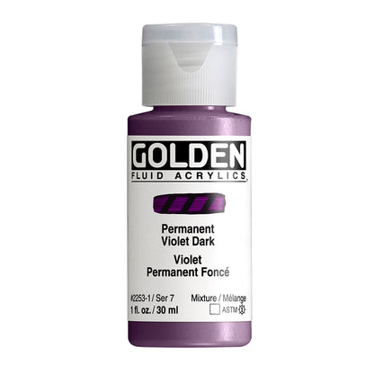 GOLDEN FLUID ACRYLIC Permanent Violet Dark