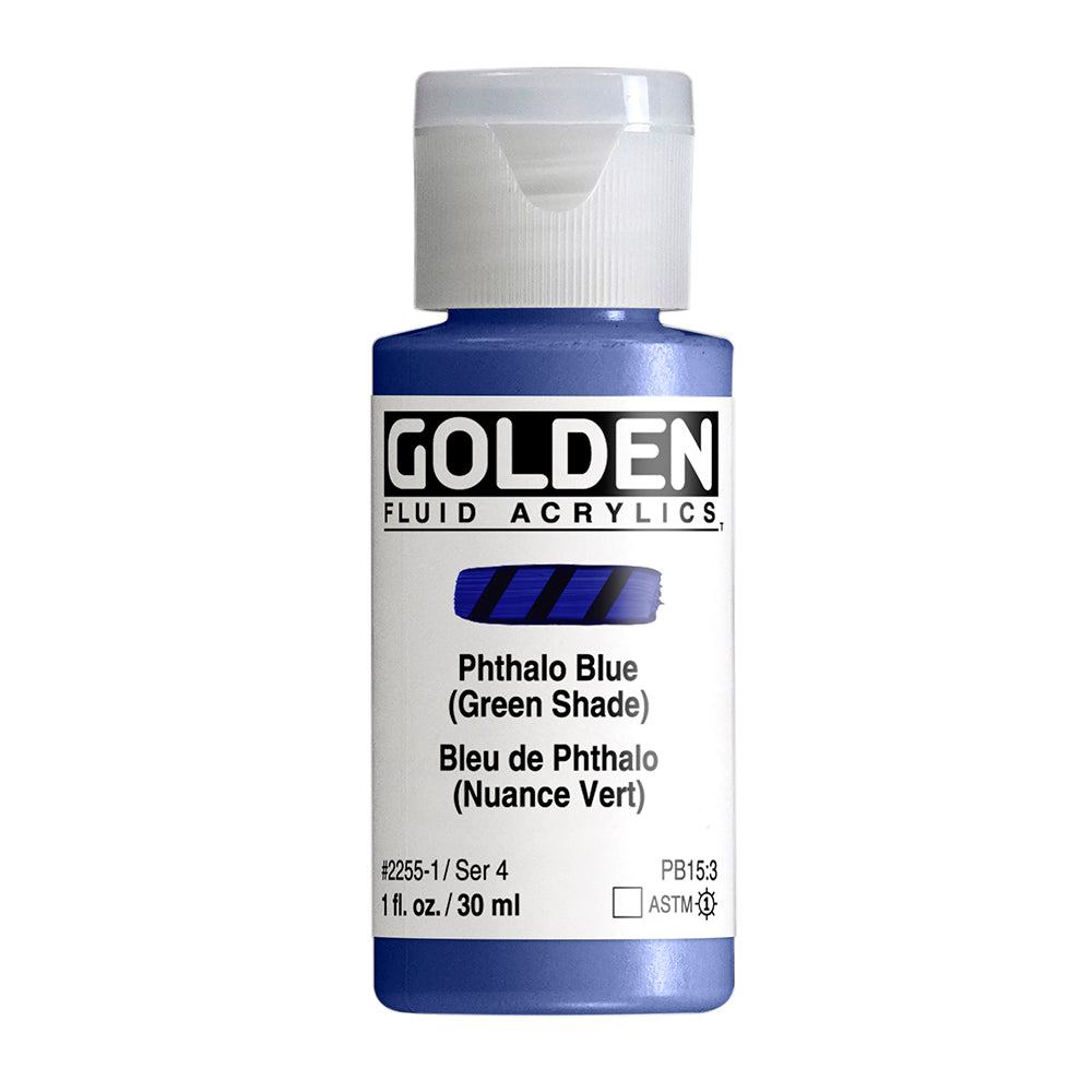 GOLDEN FLUID ACRYLIC Phthalo Blue / G.S.