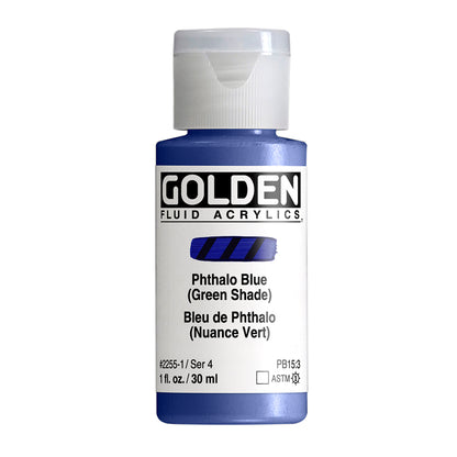 GOLDEN FLUID ACRYLIC Phthalo Blue / G.S.