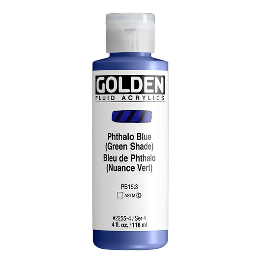 GOLDEN FLUID ACRYLIC Fl. Phthalo Blue /G.S.