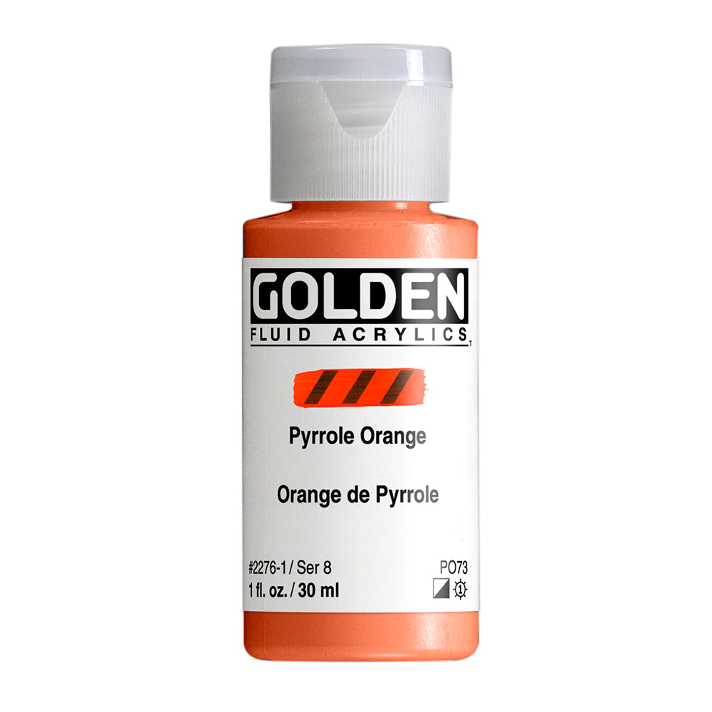 GOLDEN FLUID ACRYLIC Pyrrole Orange