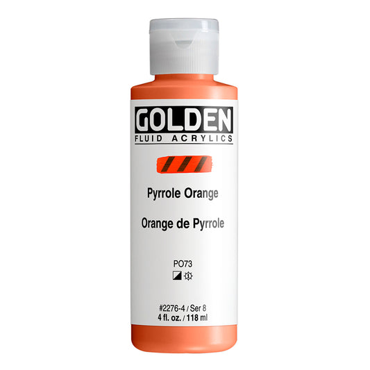 GOLDEN FLUID ACRYLIC Fl. Pyrrole Orange