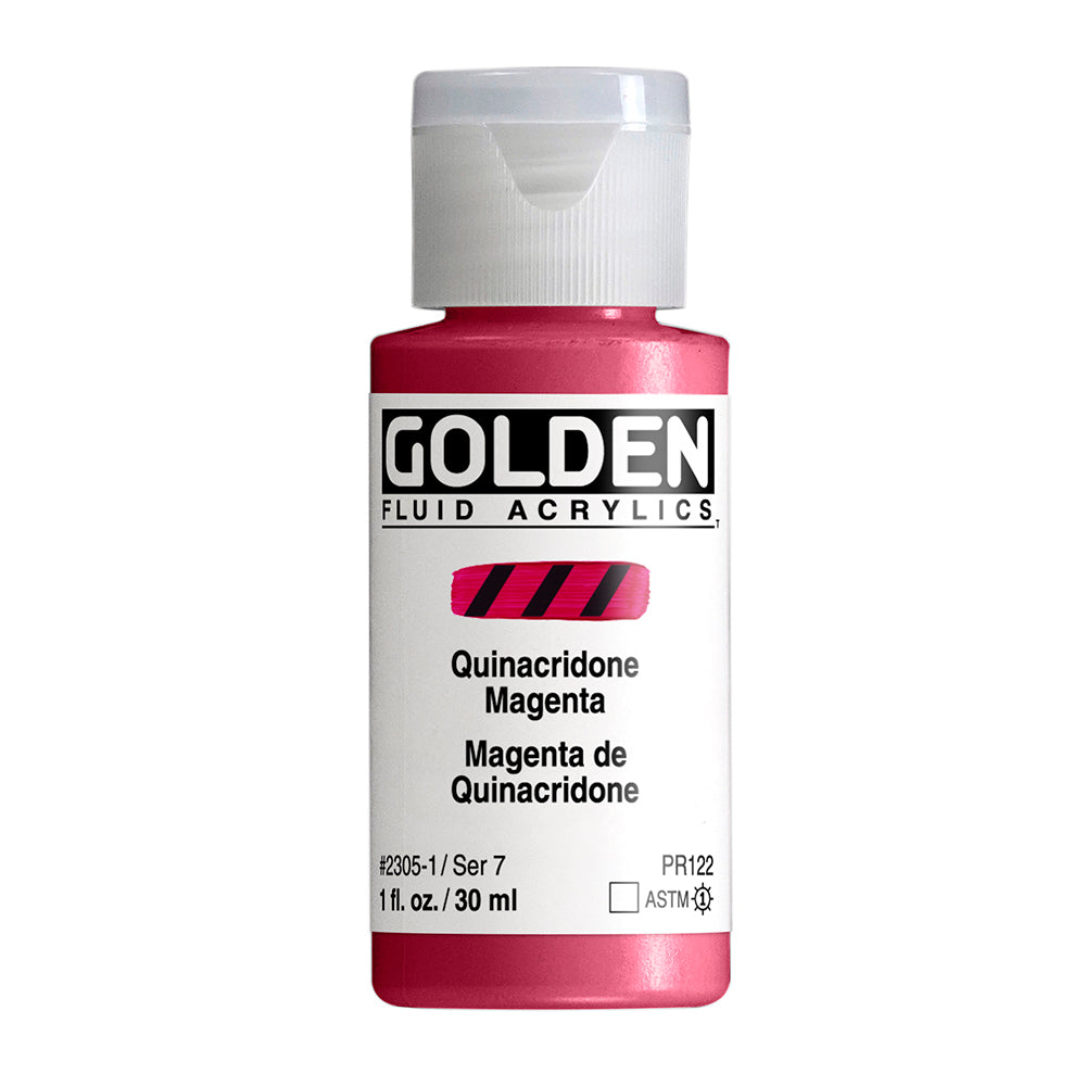 GOLDEN FLUID ACRYLIC Quinacridone Magenta