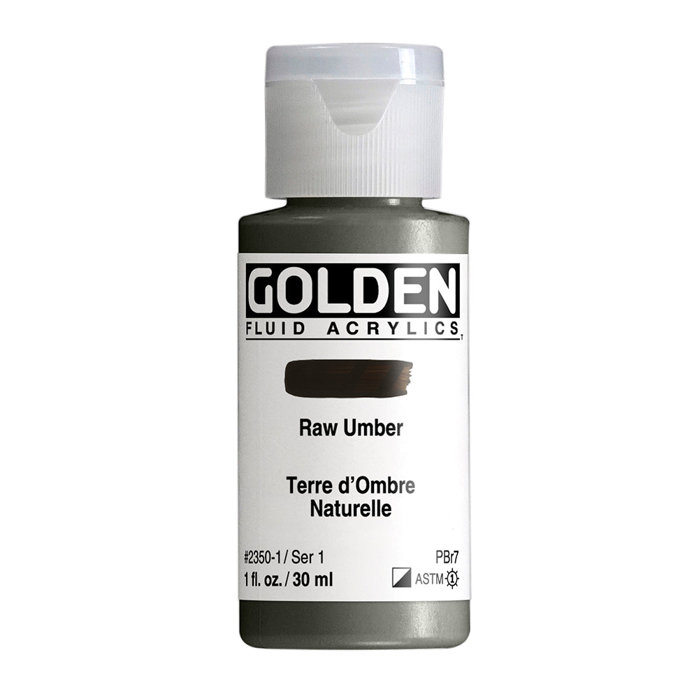 GOLDEN FLUID ACRYLIC Raw Umber