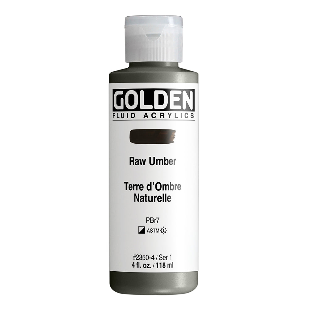 GOLDEN FLUID ACRYLIC Fl. Raw Umber