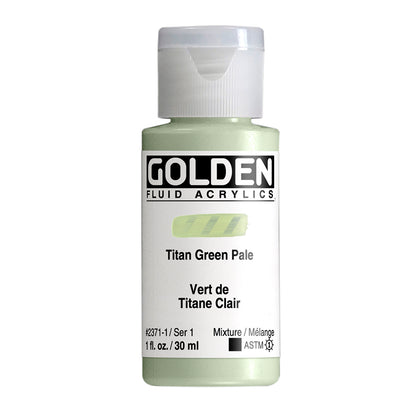 GOLDEN FLUID ACRYLIC Titan Green Pale