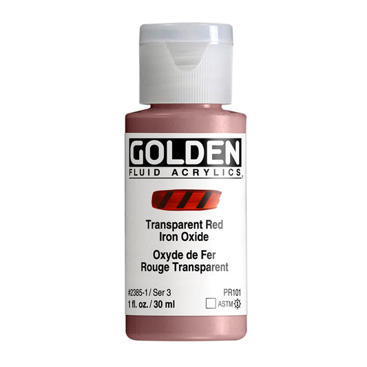 GOLDEN FLUID ACRYLIC Transparent Red Iron Oxide