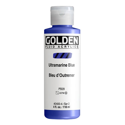 GOLDEN FLUID ACRYLIC Fl. Ultramarine Blue