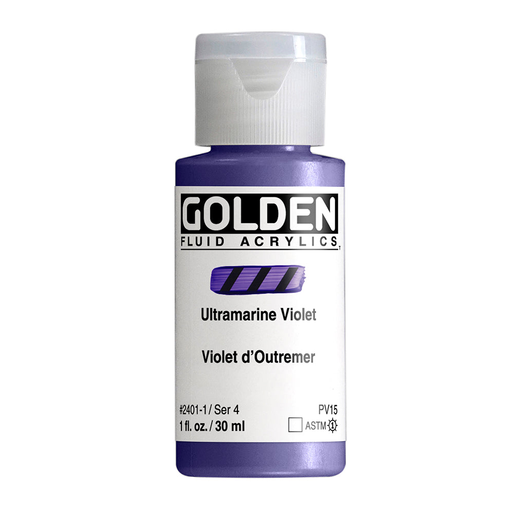 GOLDEN FLUID ACRYLIC Ultramarine Violet