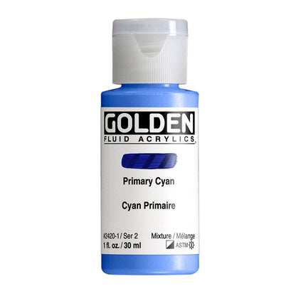 GOLDEN FLUID ACRYLIC Primary Cyan