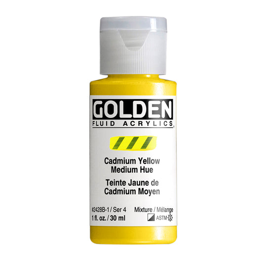 GOLDEN FLUID ACRYLIC Cadmium Yellow Medium Hue