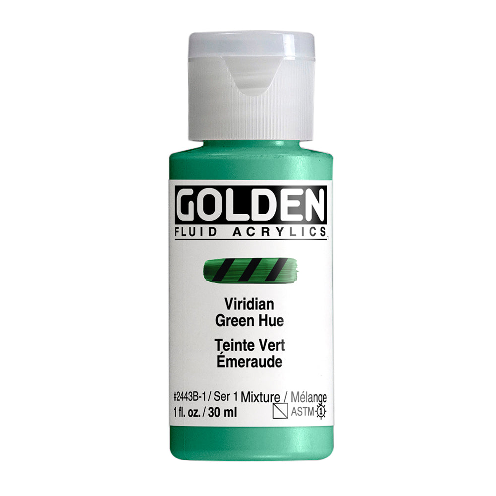 GOLDEN FLUID ACRYLIC Viridian Green Hue