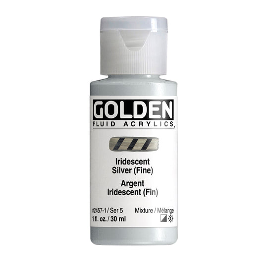 GOLDEN FLUID ACRYLIC Iridescent Silver (Fine)