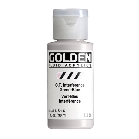 GOLDEN FLUID ACRYLIC C.T. Interference Green-Blue