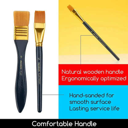 MEEDEN Acrylic Paint Brushes Set of 10 Pcs