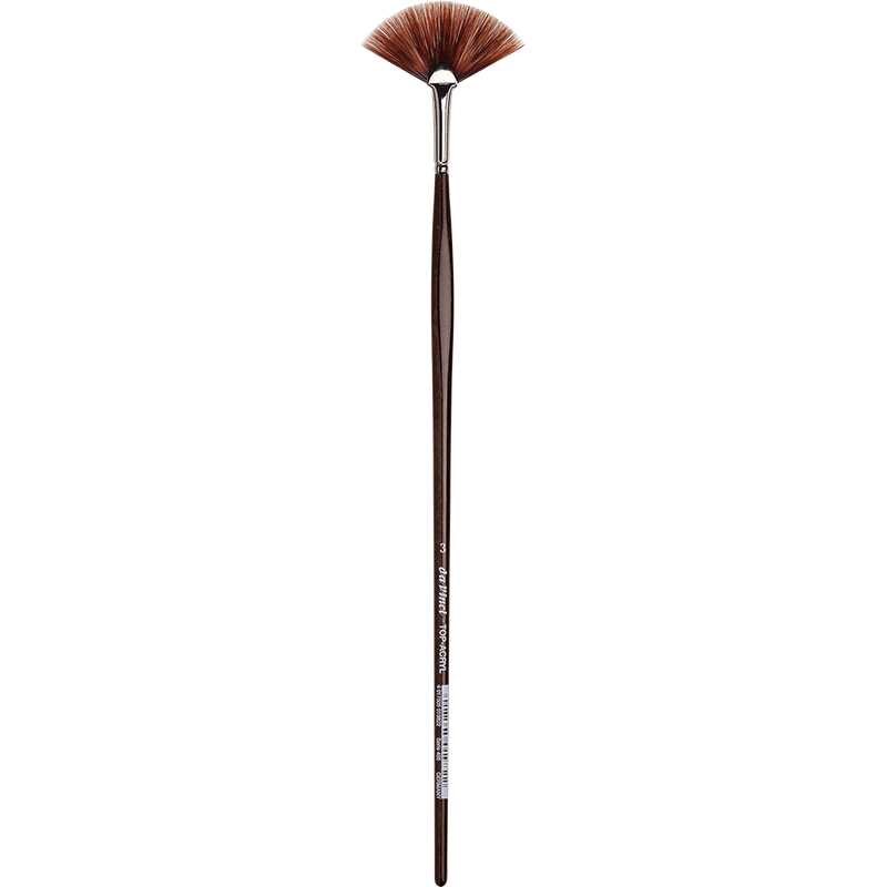 Davinci Brush Series 485 TOP-ACRYL fan brush Long Handle size 3