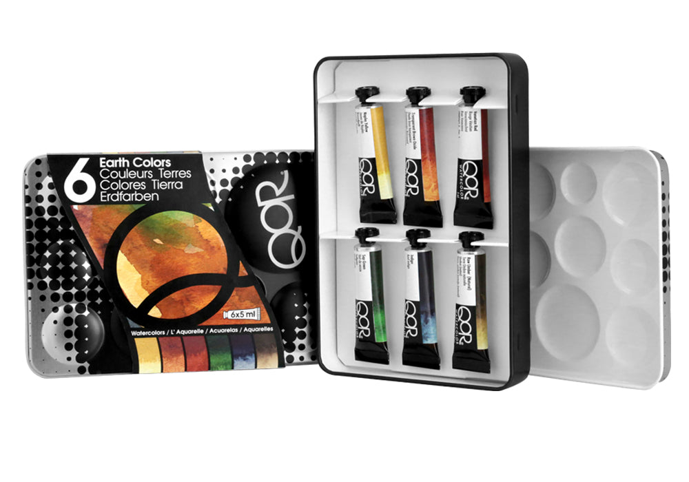 QoR Artist Watercolor Tube Intro 6 - Earth Colors Set