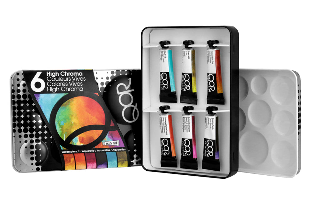 QoR Artist Watercolor Tube Intro 6 - High Chroma Set