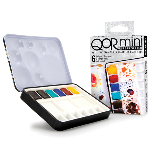 QoR Artist Watercolor Half Pan Set - Urban Sketch 6col