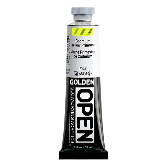 GOLDEN OPEN ACRYLIC COLORS Cadmium Yellow Primrose