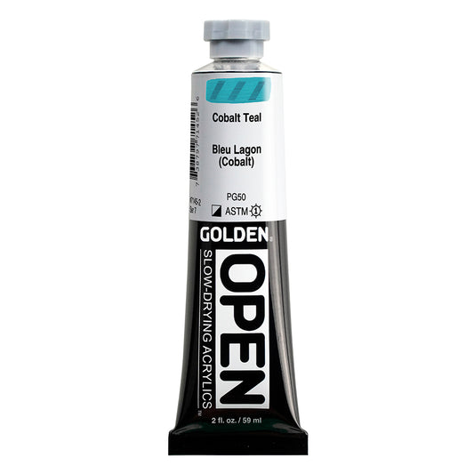 GOLDEN OPEN ACRYLIC Cobalt Teal