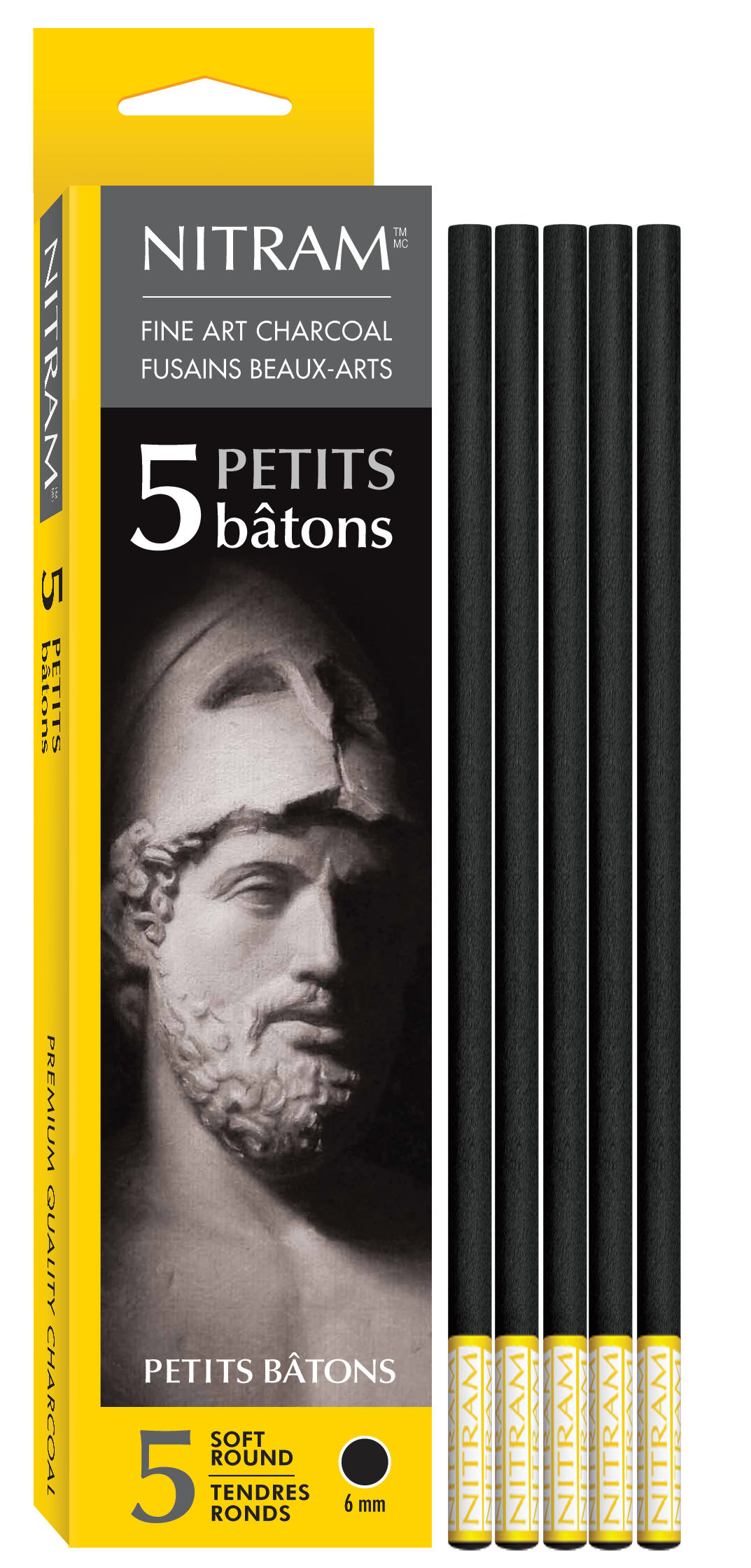 Petits Bâtons fusain beaux art