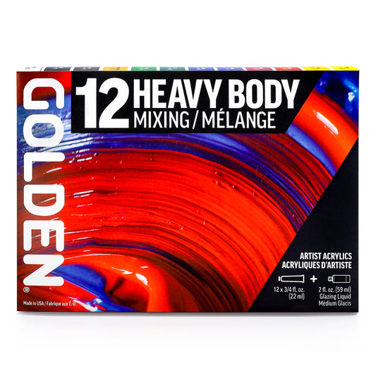 GOLDEN ACRYLIC PAINT Heavy Body Mixing Set