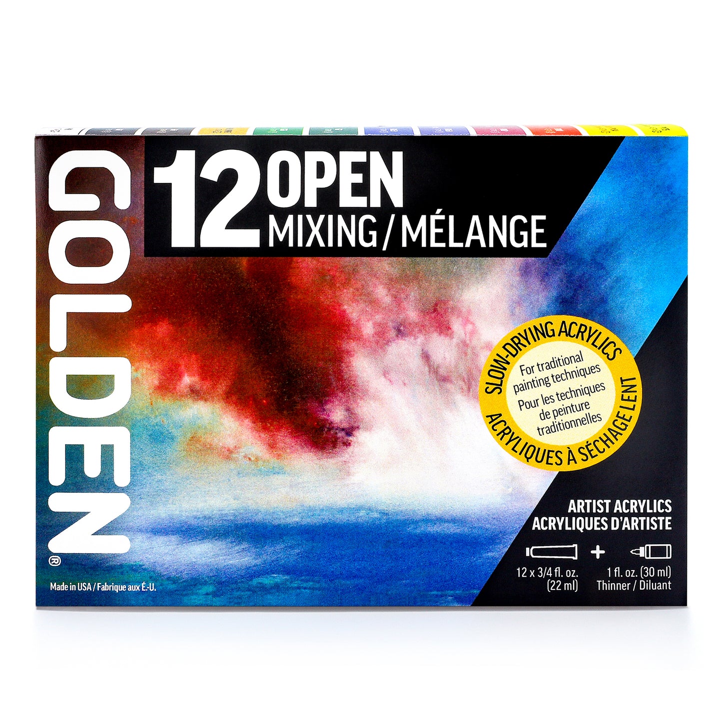 GOLDEN ACRYLIC PAINT OPEN Mixing Set