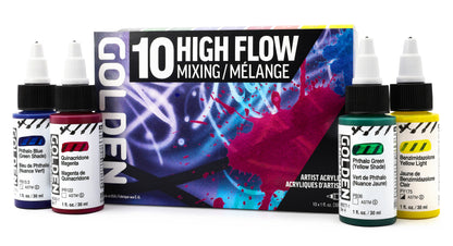 GOLDEN ACRYLIC PAINT High Flow Mixing Set