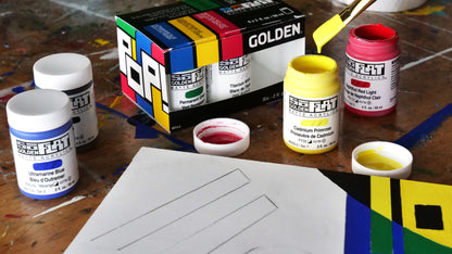 GOLDEN ACRYLIC PAINT SoFlat Pop Set