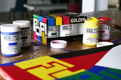 GOLDEN ACRYLIC PAINT SoFlat Pop Set