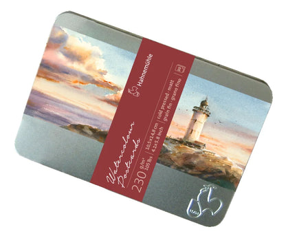 HAHNEMUHLE Watercolour Postcards in Metal Box cold pressed