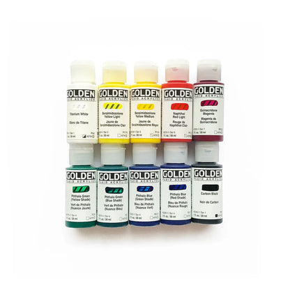 GOLDEN ACRYLIC PAINT Fluid Mixing Set